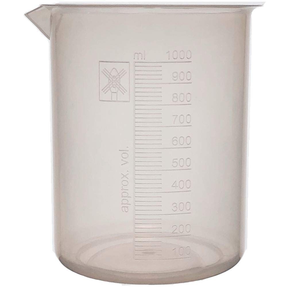 1000ml Premium Polypropylene Beakers, Euro Style, Karter Scientific (Single)