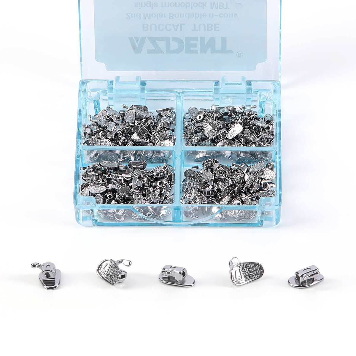 AZDENT Dental Ortho Buccal Tube 1st 2nd Molar Roth/MBT 022 018 Bondable Non-Conv