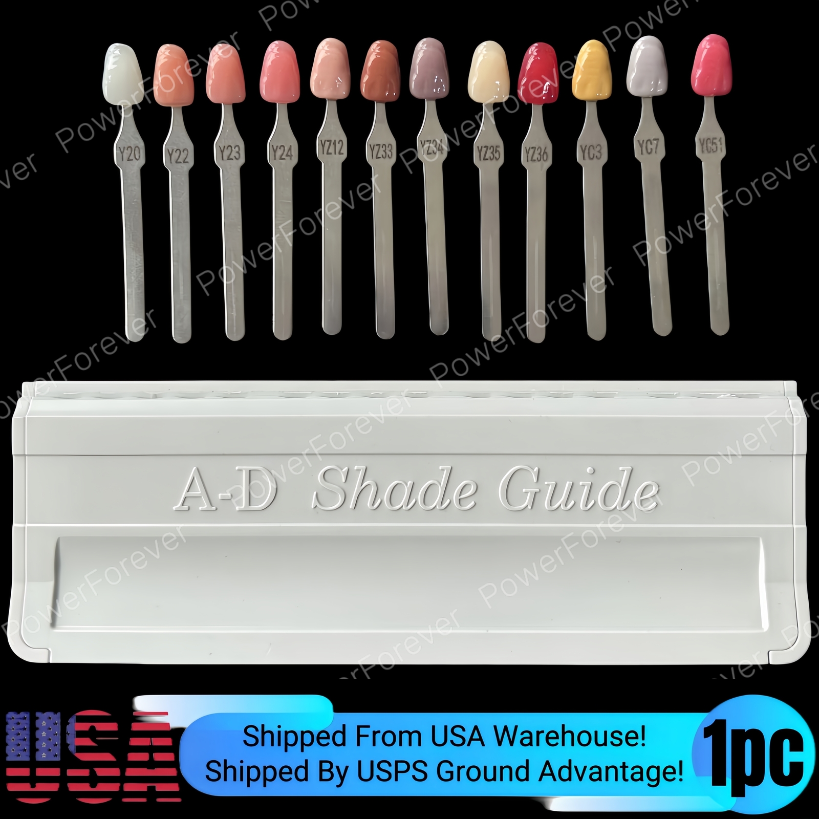 Dental 3D Gum A-D Shade Guide Pink Gingiva Aesthetic Composite Resin Restoration