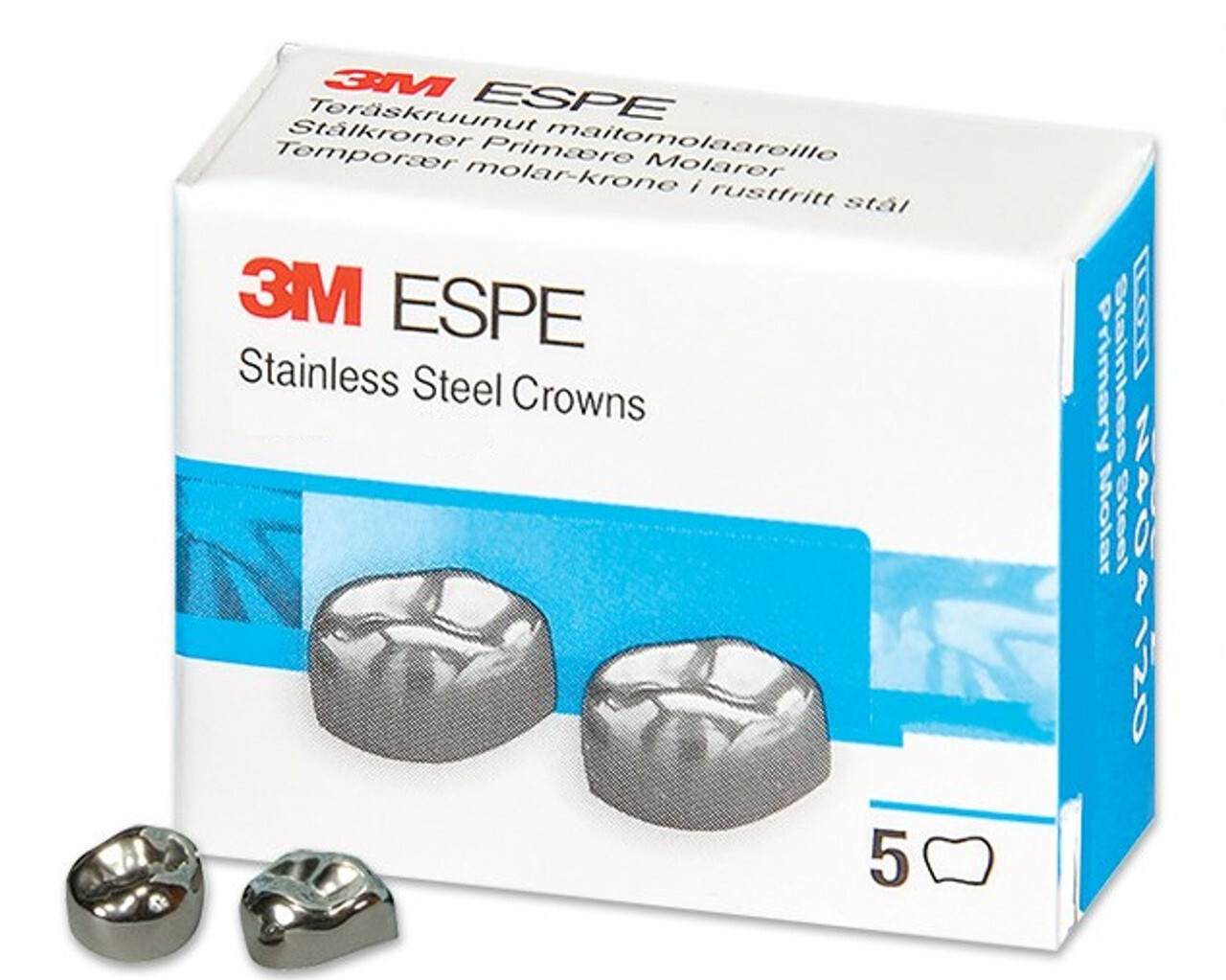 Stainless Steel Crowns, First Primary Molar UL1 pack of 5.