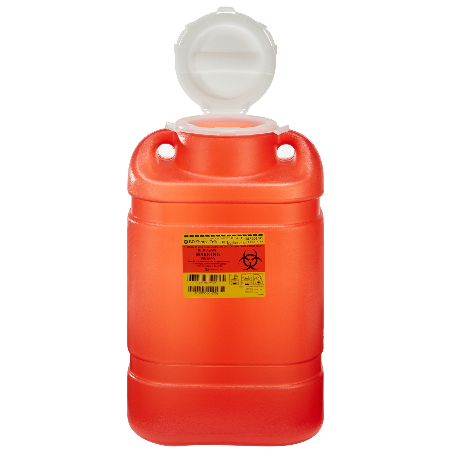 BD Sharps Container 5 gal. Vertical Entry