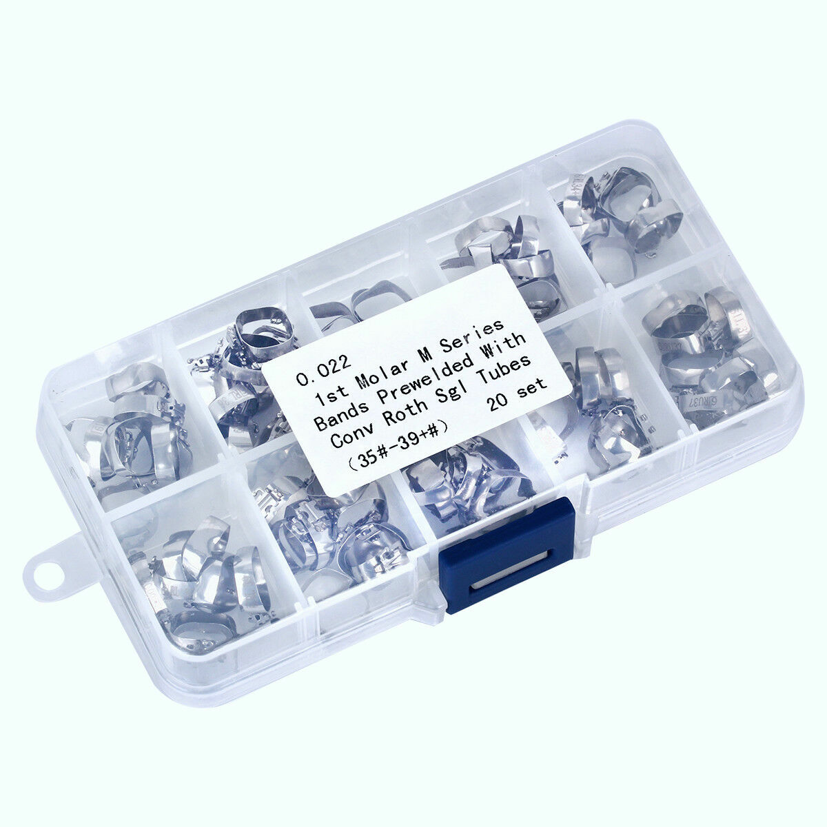 80 Dental Ortho 1st Molar Roth.022 Buccal Tube with Bands 35#-39+# Convertible