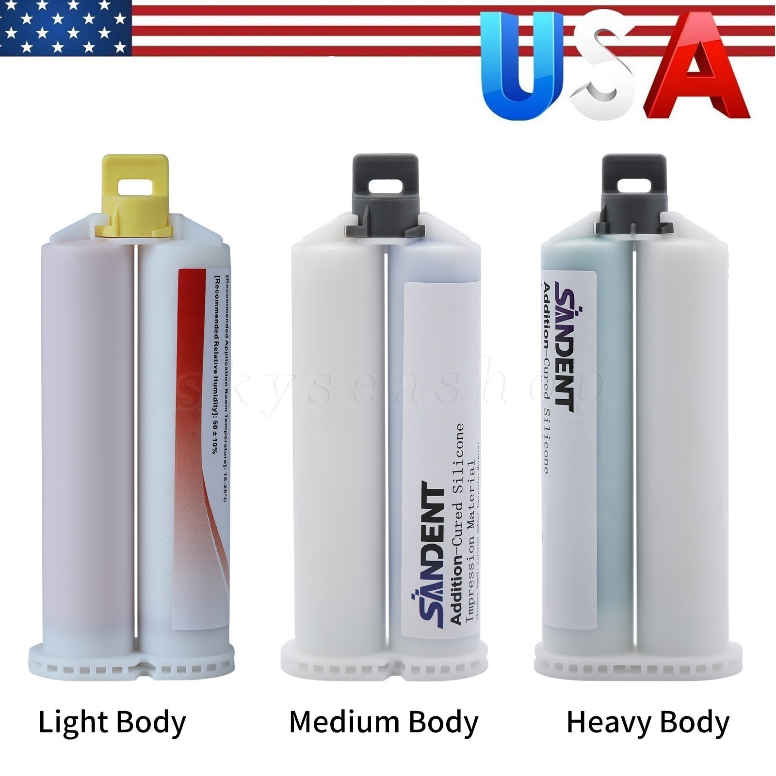 1-4 50ML VPS Impression Material Light/Medium/Heavy Body Fast/Regular Set HP PVS