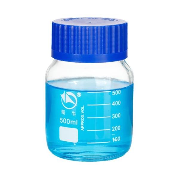 Lab Supply: 250ml-5000ml Reagent Bottles w/ GL80 Blue Cap, Temperature Resistant