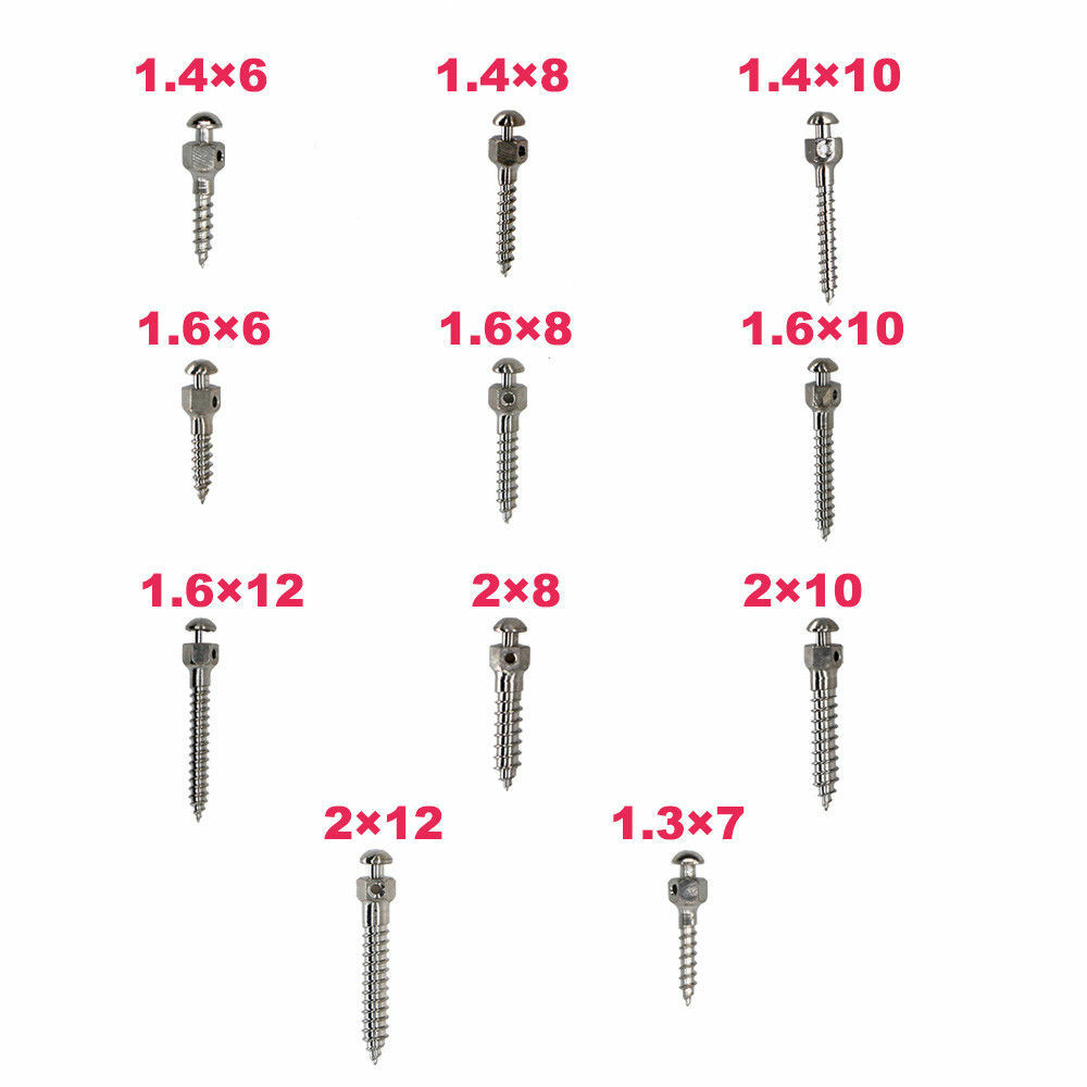 10 PCS Orthodontic Micro Mini Implants Screw Self-drilling Thread Screwdriver