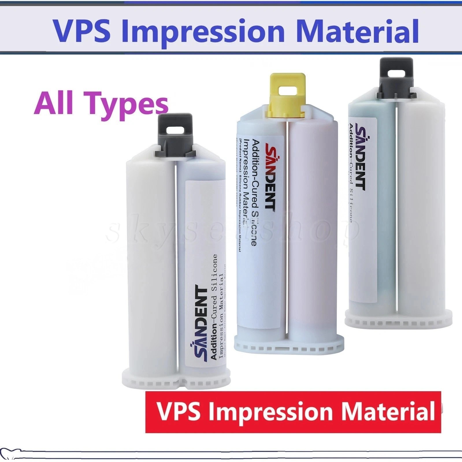 1-4 50ML VPS Impression Material Light/Medium/Heavy Body Fast/Regular Set HP PVS