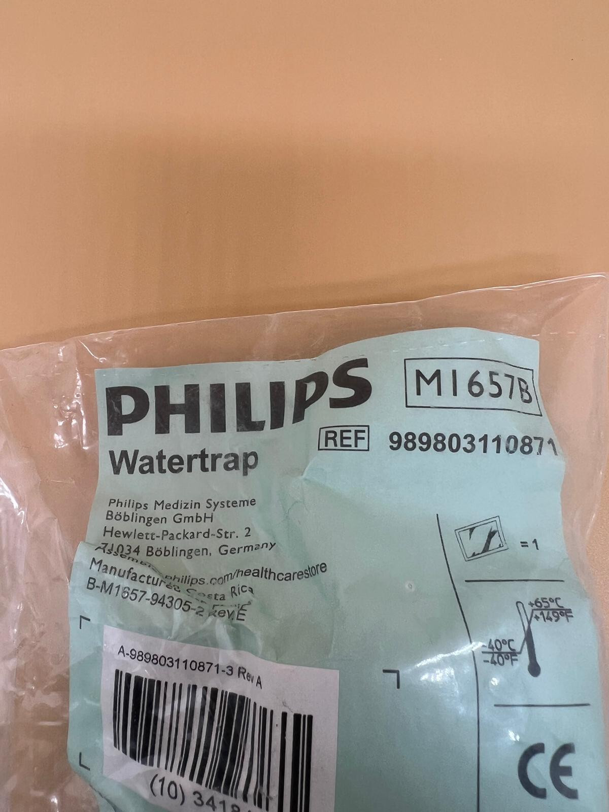 NEW – ORIGINAL – PHILIPS REF M1657B, 989803110871 WATERTRAP -lot Of 10