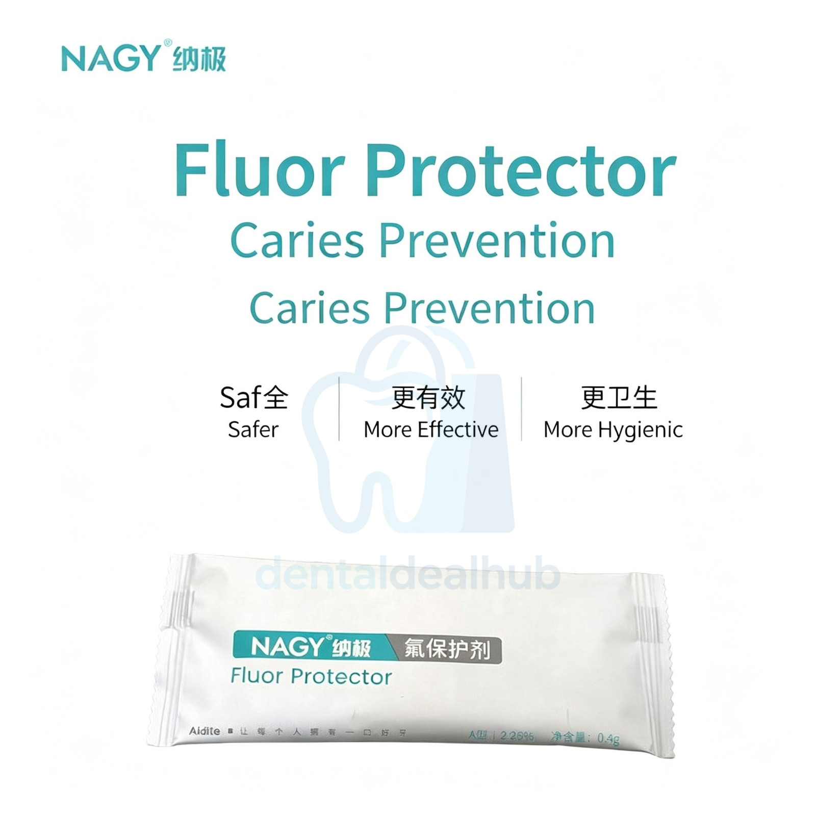 NAGY Fluor Protector Type A/C Fluoride Varnish Caries Prevention 0.4g/10g/3ml