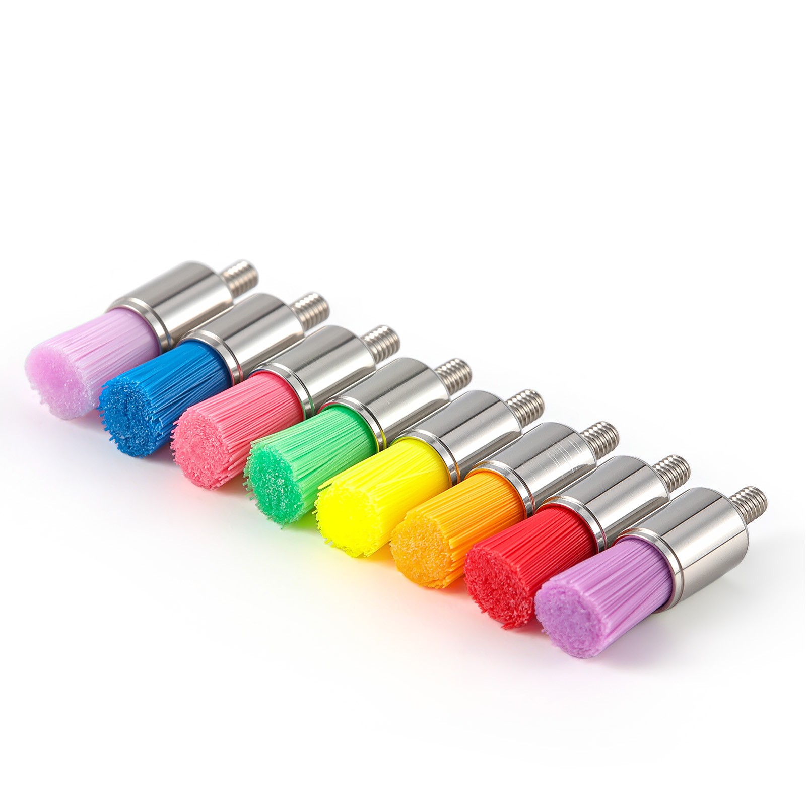 144 Dental Screw-Type Paste Prophy Taper Polishing Brushes Nylon Colorful/White