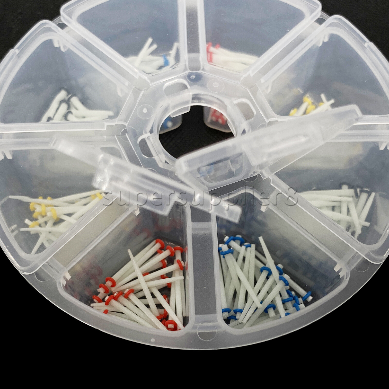 200 Pcs Dental Fiber Post Glass Quartz Teeth Restorative 1.0 1.2 1.4 1.6 1.8mm