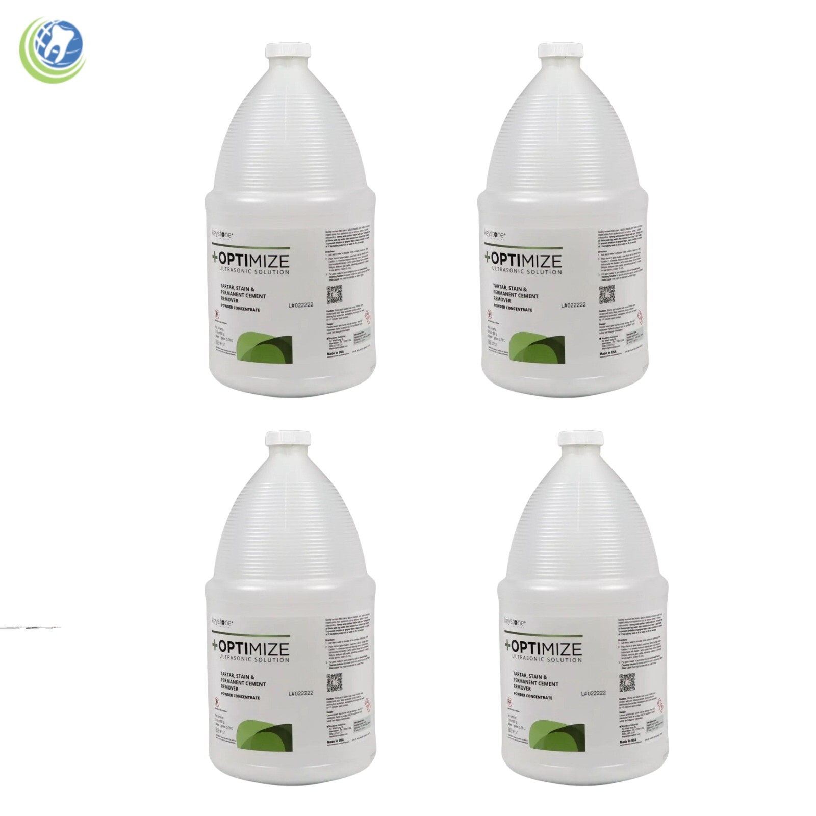 4x Dental Ultrasonic General Purpose Enzyme Tartar Stain Cleaning Solution Lab