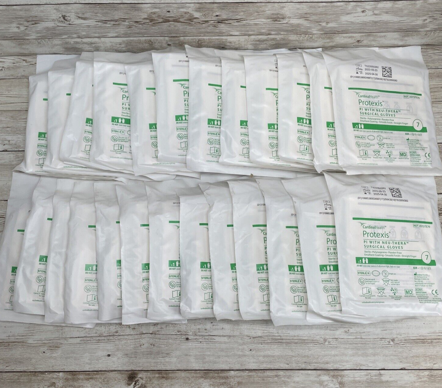 *25 Pair* Cardinal Health Protexis PI Neu-Thera Surgical Gloves Size: 7 Exp 4/25