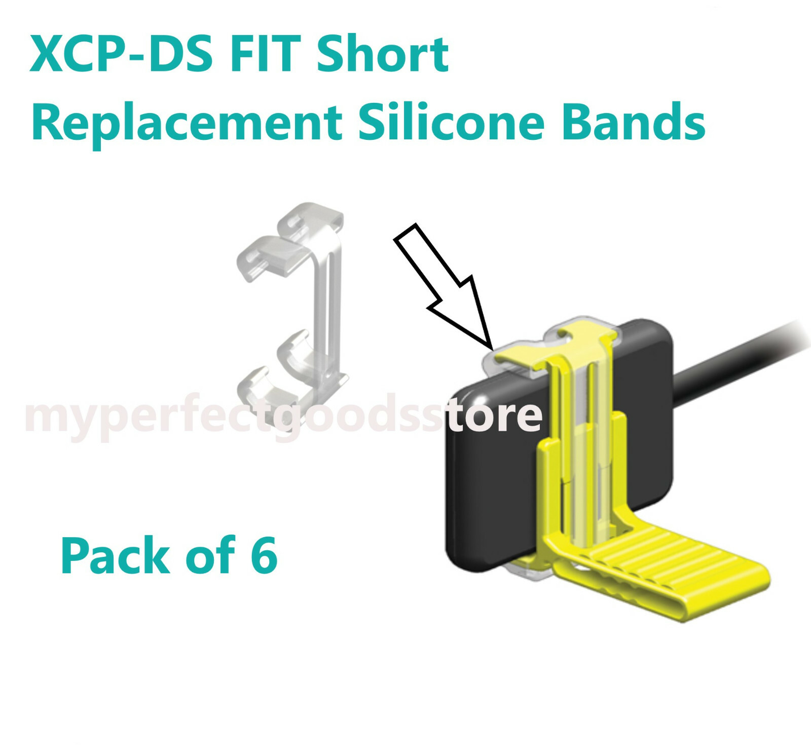 Dental X-Ray XCP-DS FIT Short Replacement Bands Silicone Band For Sensor, 6/pkg