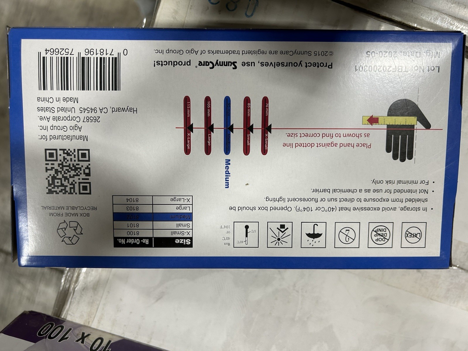 Sunny Care Nitrile Powder Free Exam Gloves Size Medium