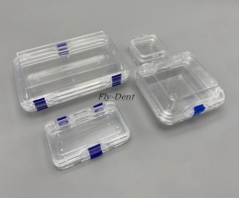 Denture Membrane Case Veneers Teeth Box Fragile Hinged Display Jewelry Holder