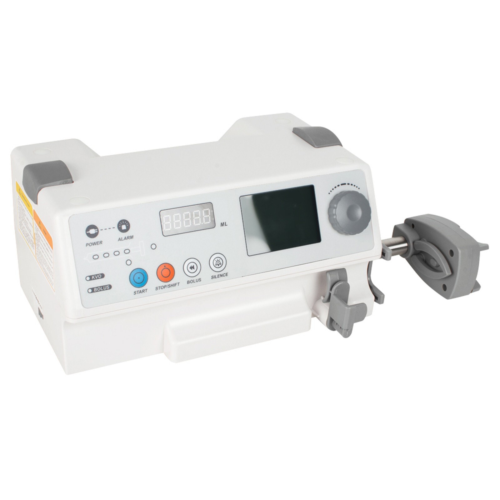 LCD Injection Infusion Syringe Pump with Audible Visual Alam KVO For Human Use