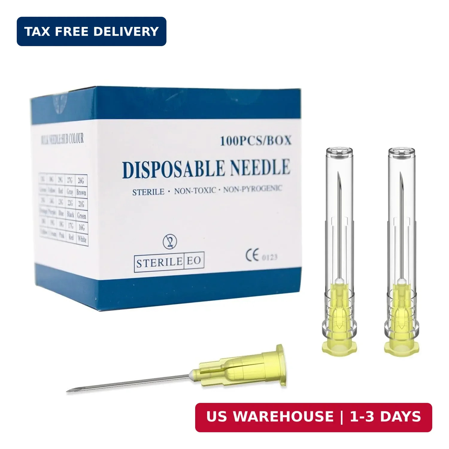 20 Gauge 1 inch Needle (100Pack),Luer Lock Industrial Dispensing Accessories, In