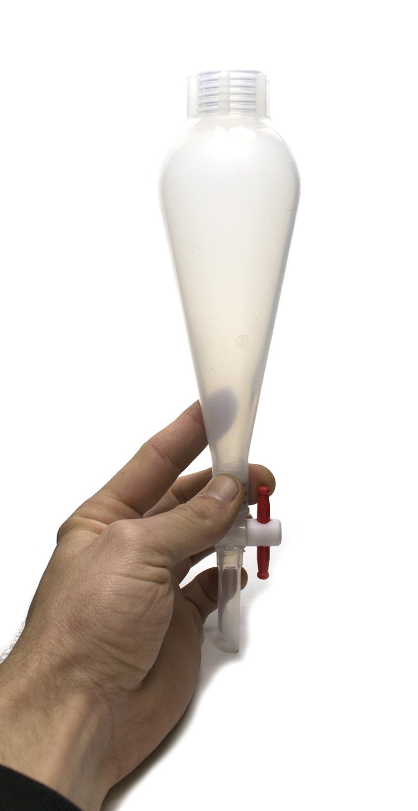 100mL Polypropylene Plastic Separating Funnel PP Stopcock PTFE Plug LeakProof