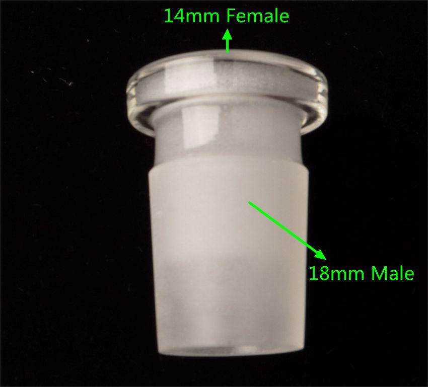 Glass Adapters 10mm, 14mm, 18mm Male/Female Joint Extension Reducers