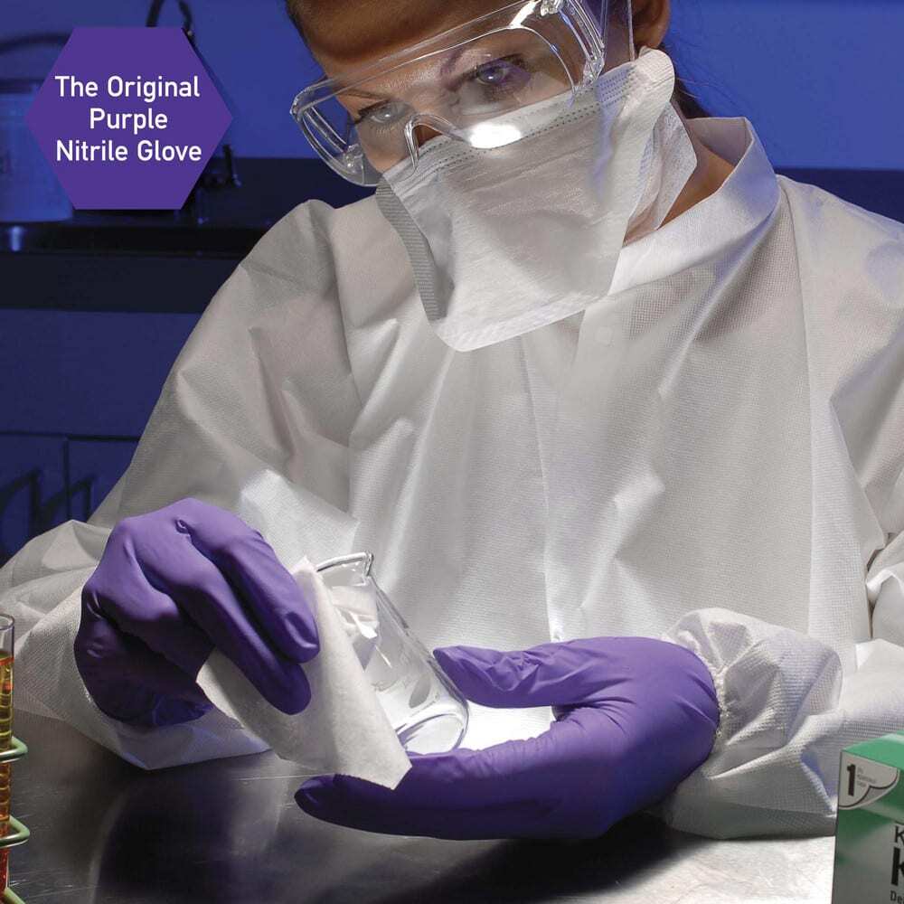 100 Pack Kimtech 55082 Disposable Gloves, Size Medium, 6 mil, Nitrile