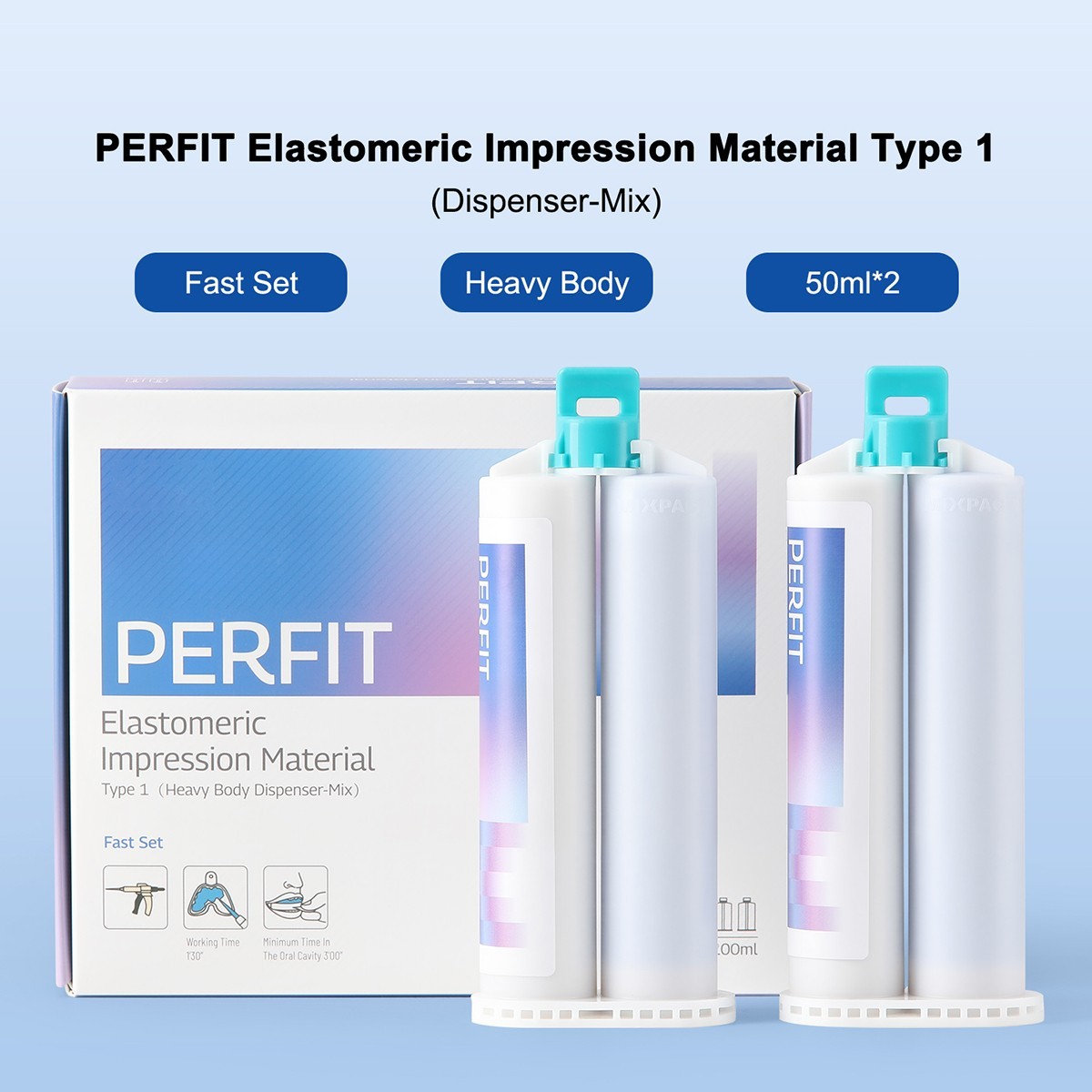 Dental Elastomeric Impression Material Dispenser-Mix Fast/Normal Set Type 1/2/3
