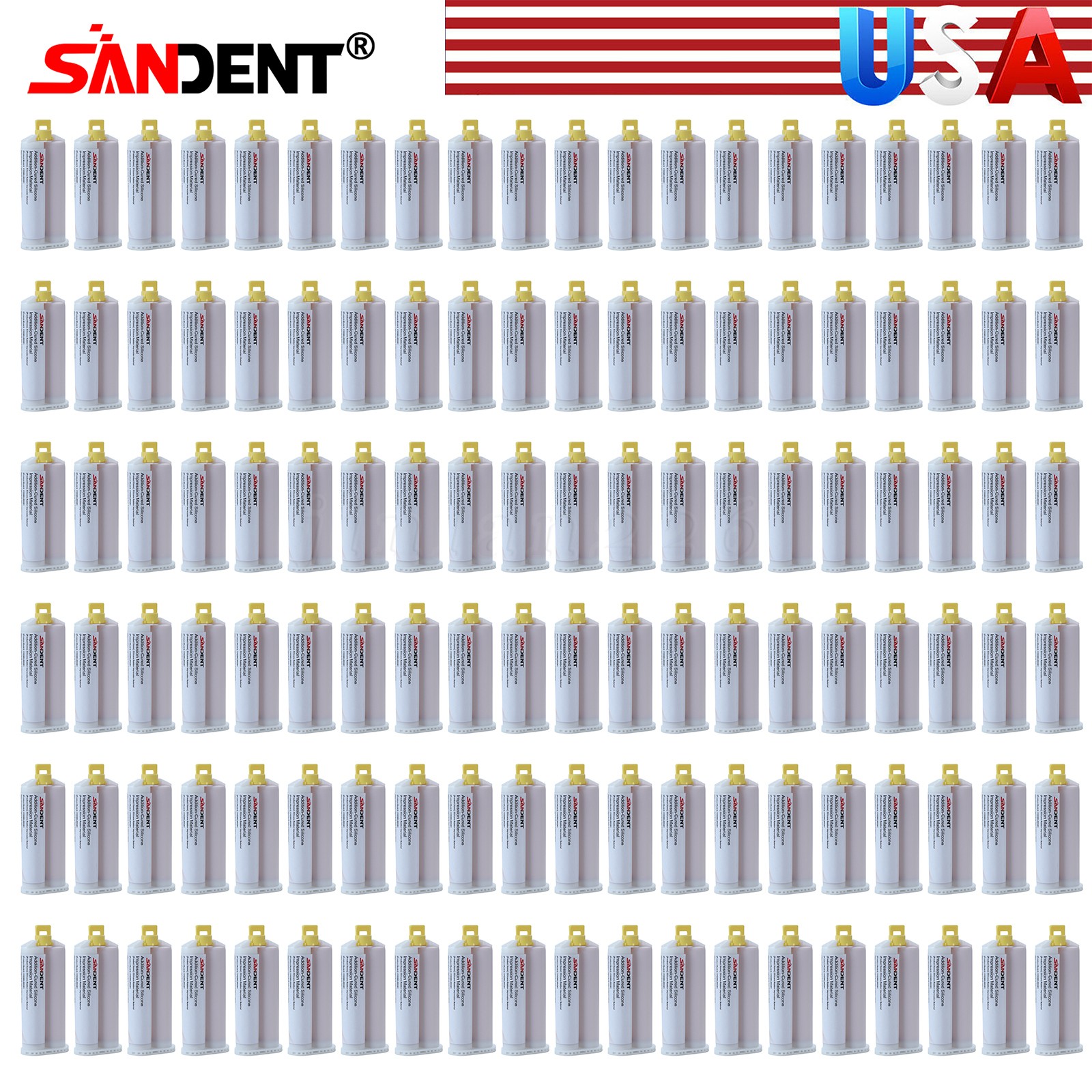 New Dental Impression Material Light Body Fast Rapid Set VPS 50 ml Cartridges