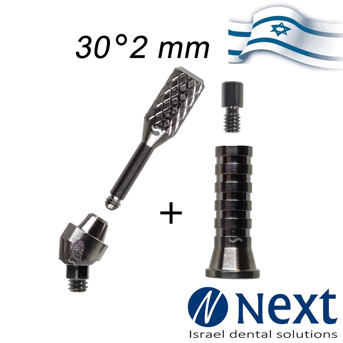 New Multi Unit angulated 30 deg 2 mm attachment titanium sleeve