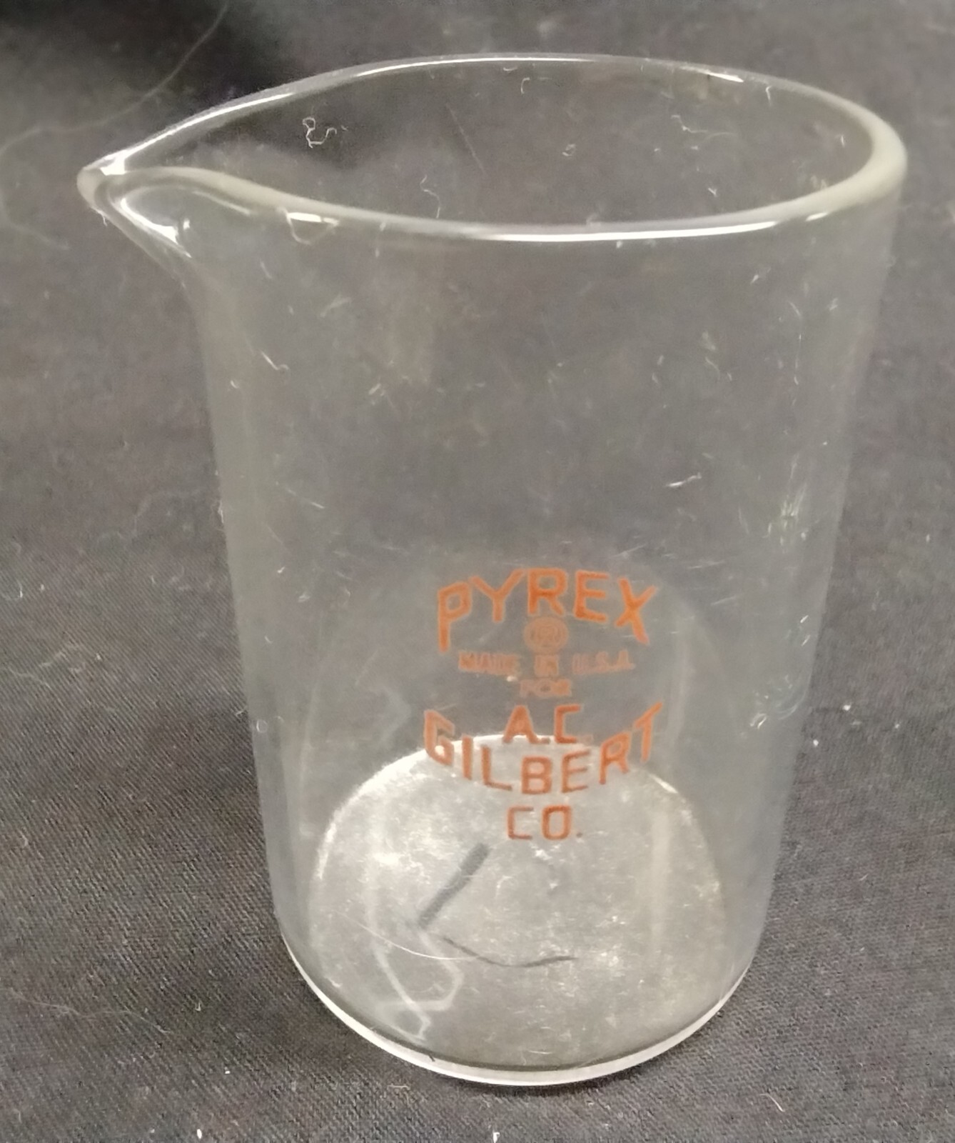 Nice Old Gilbert Chemistry Set Pyrex Small Glass Beaker