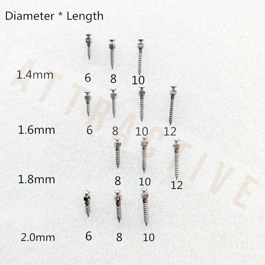 Dental Orthodontic Mini Micro Screws Self-Drilling Screwdriver Handpiece Keys