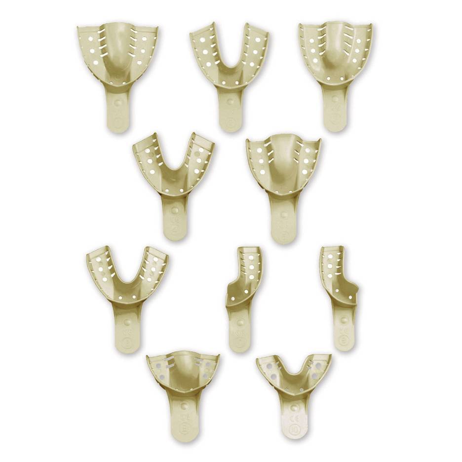 MARK3 #2 Large Lower Full-Arch Disposable Impression Tray, 12/Pk