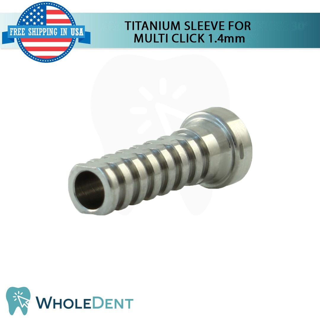 10x Angulated 17° Multi Unit 1.4mm Prosthetic Titanium Sleeve Set Int Hex 2.42mm