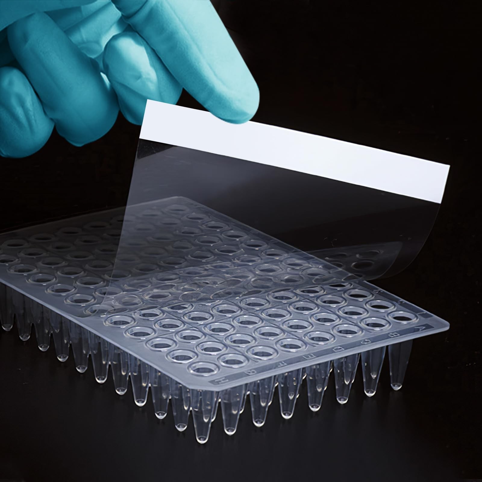 100 Sheets PCR Plate Sealing Film for 96-Well Plates (130x80mm) – High Clarity