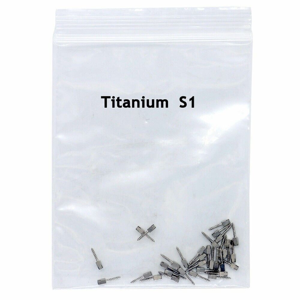 30Pcs Dental Conical Screw Posts Root Canal Pins Titanium Assorted All Size