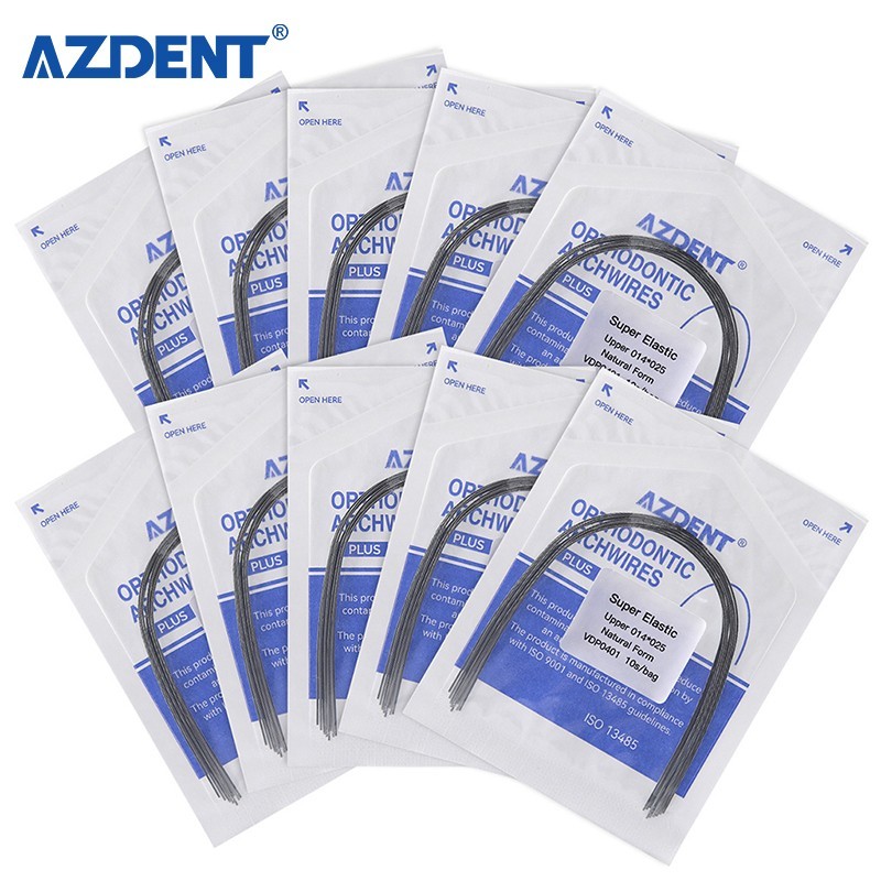 AZDENT PLUS Dental Ortho Super Elastic NiTi Archwire Rectangular Natural Form