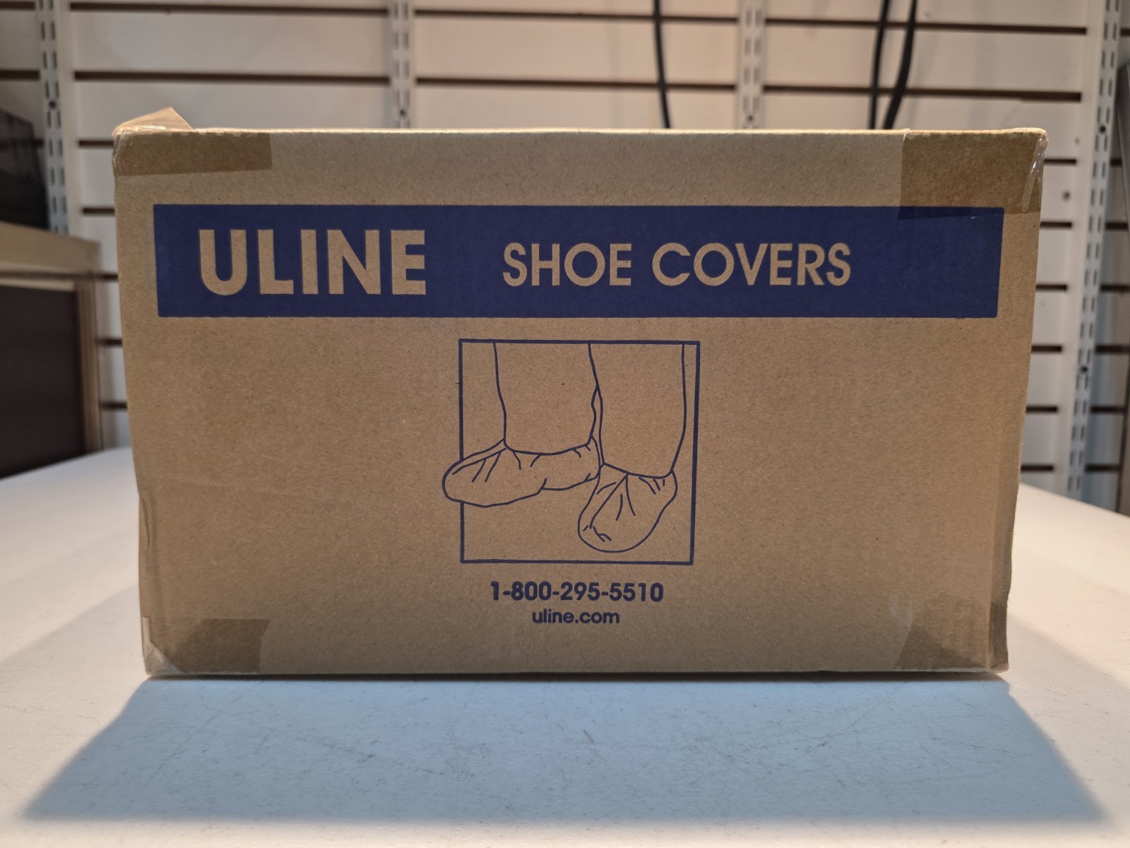 Uline Shoe Covers, Blue, 150 Pairs, Size 12-15, S-7874BLU