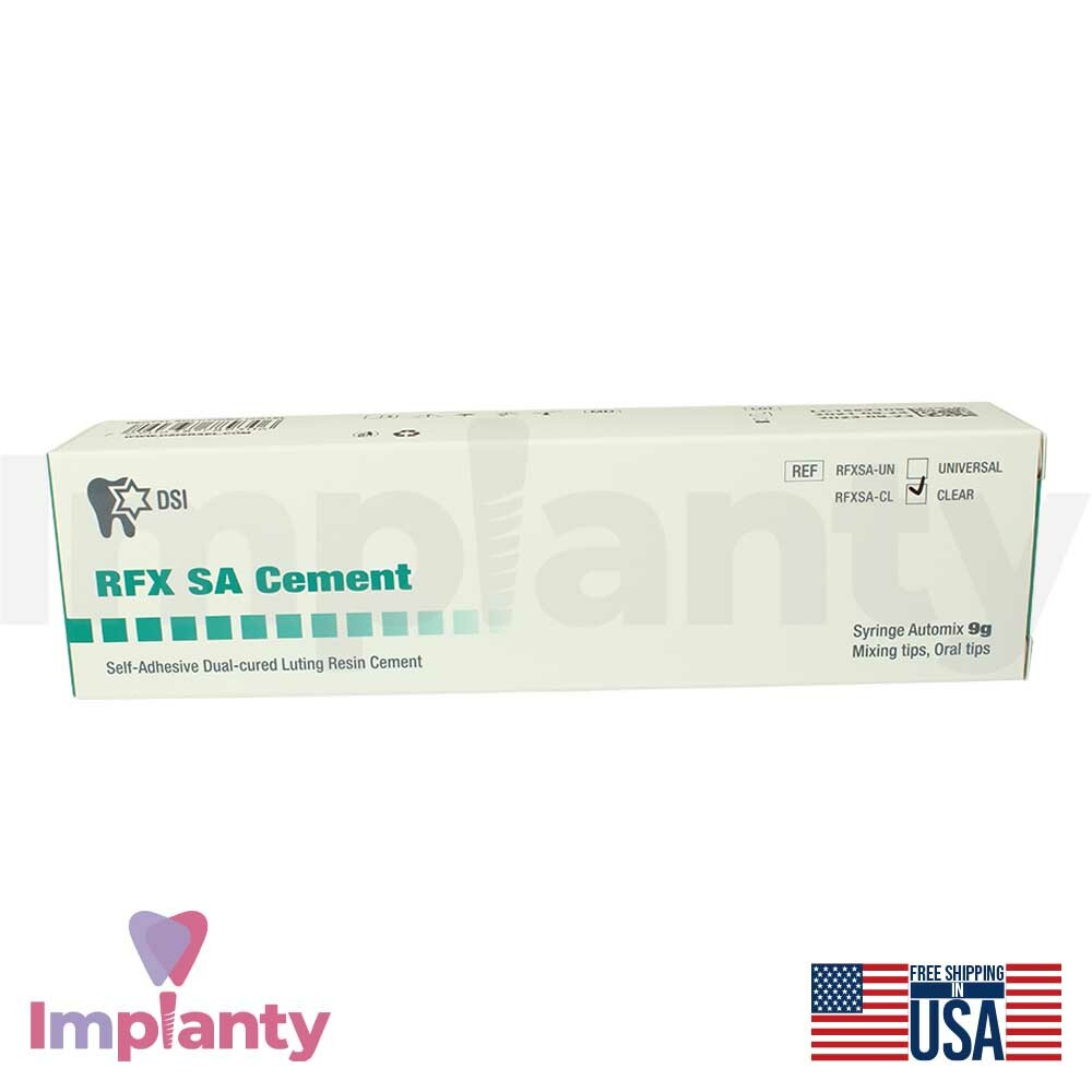 DSI RFX SA Resin Permanent Fixation Cement Dental Self Adhensive Dual Cured