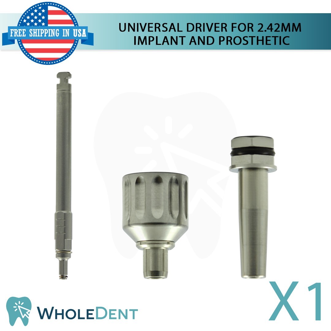 Universal Driver for 2.42mm Fixture & Prosthetics Internal Hex Connection Dental