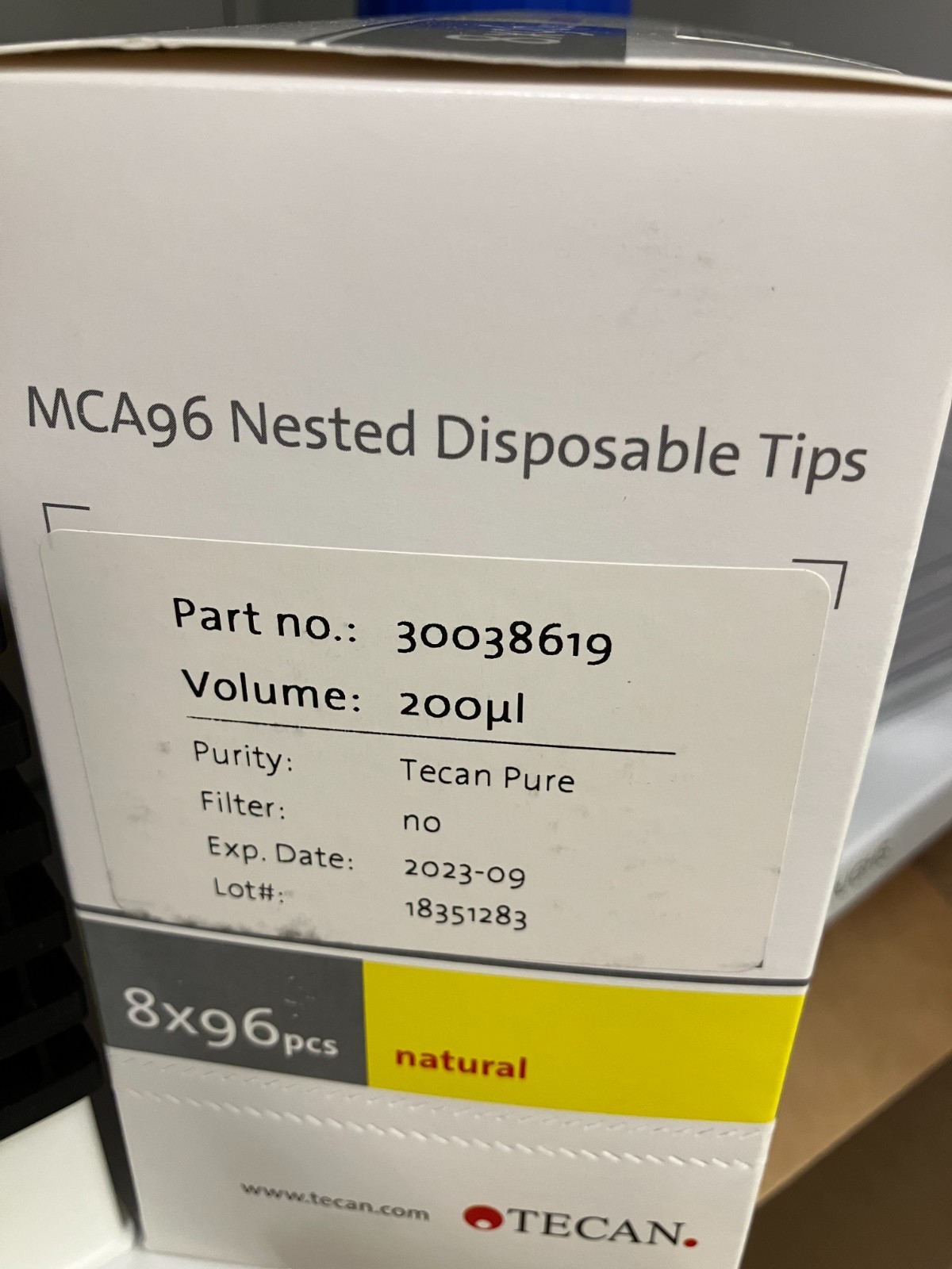 Tecan 200uL Nested Disposable Pipette Tips (40×96) 30038619