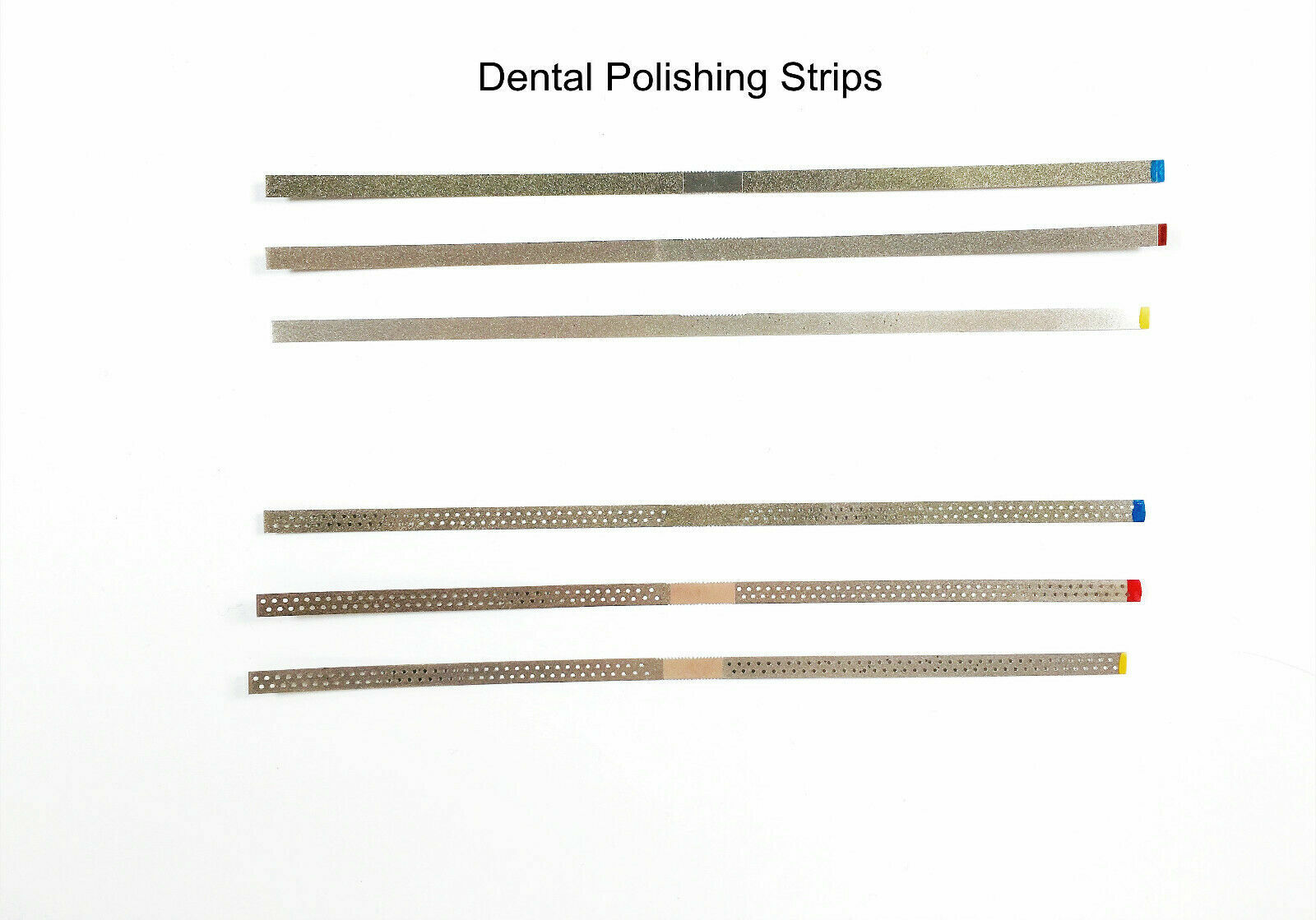 50pcs Dental Polish Strips Surface Diamond Sand Single/Double Side 15/30/45um