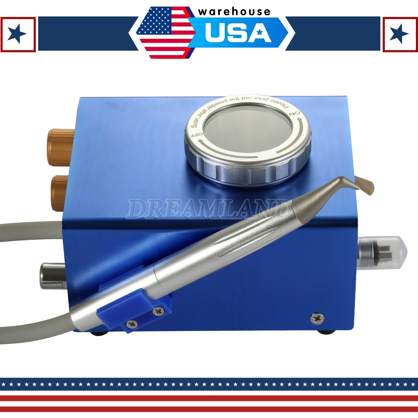 Dental Air Water Prophy Polishing Sandblasting Machine Teeth Cleaning Machine DT
