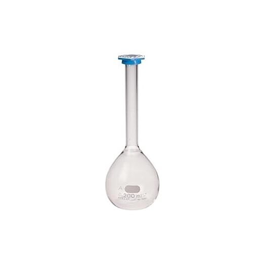 PYREX Class A Volumetric Flask with Polyethylene Snap-Cap 5580