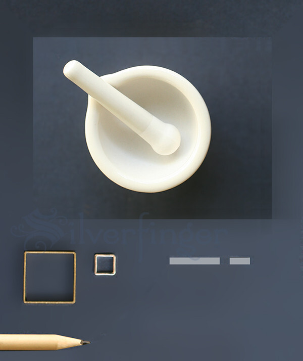 60 mm Mini Porcelain Mortar and Pestle Mixing Grinding Bowl Set