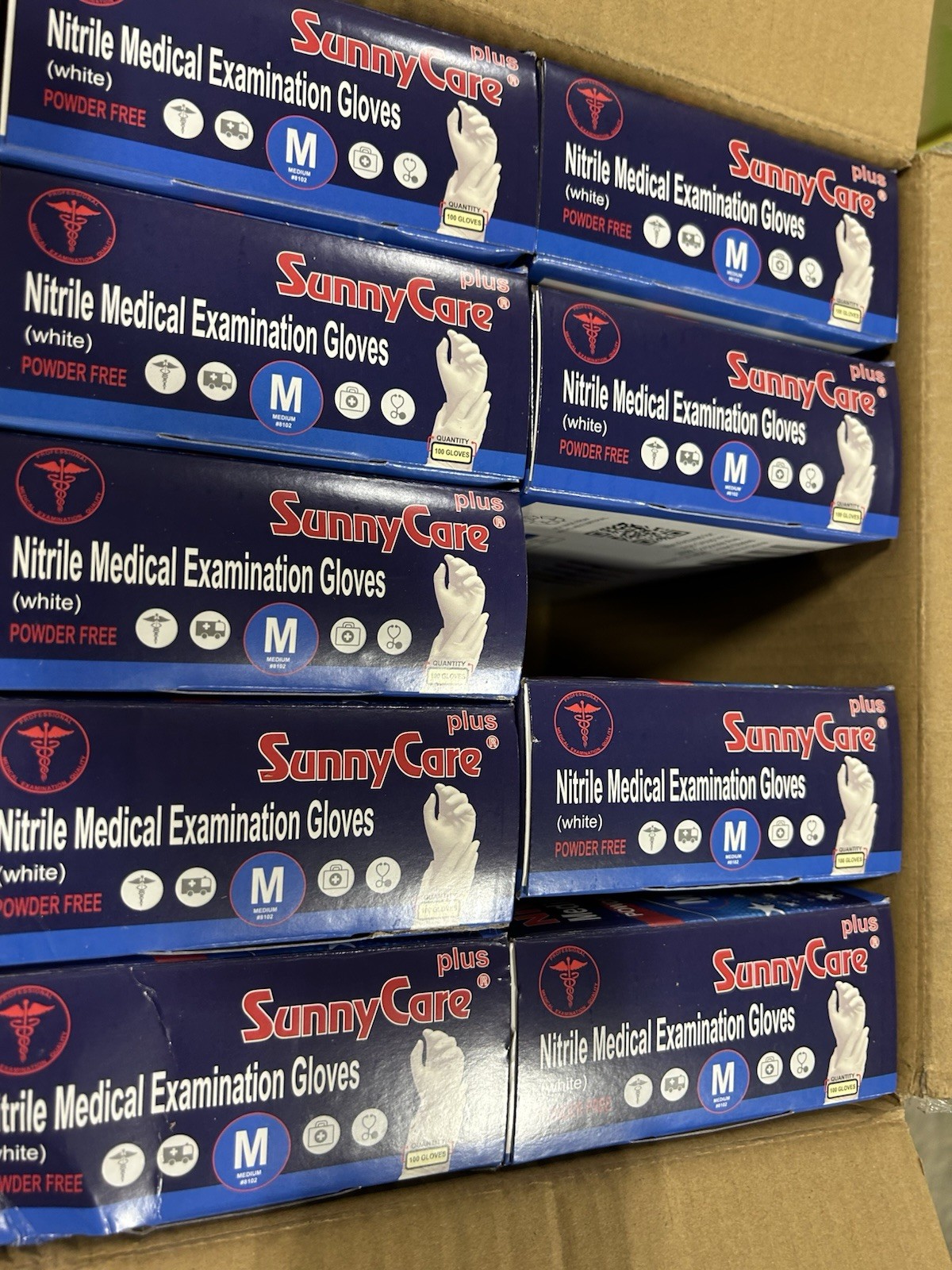 Sunny Care Nitrile Powder Free Exam Gloves Size Medium