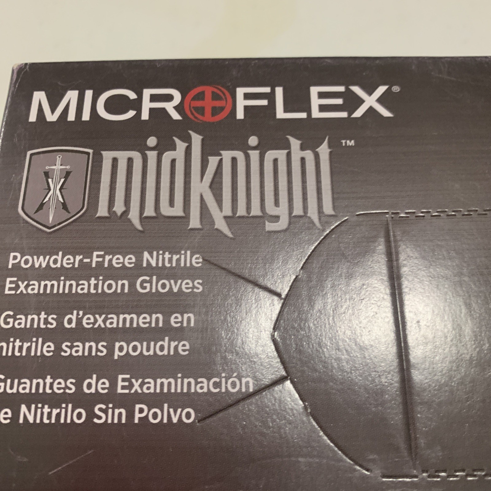 (100/Pk) ANSELL Microflex Midknight Nitrile Exam Gloves – X-Large – (A4)