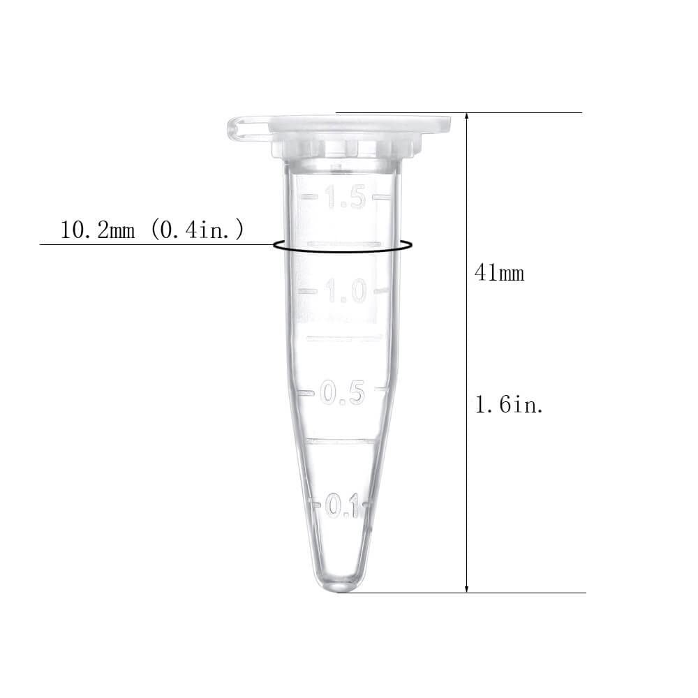 BKMAMLAB 1.5ml Microcentrifuge Tubes 500pcs, EO Sterile 500pcs
