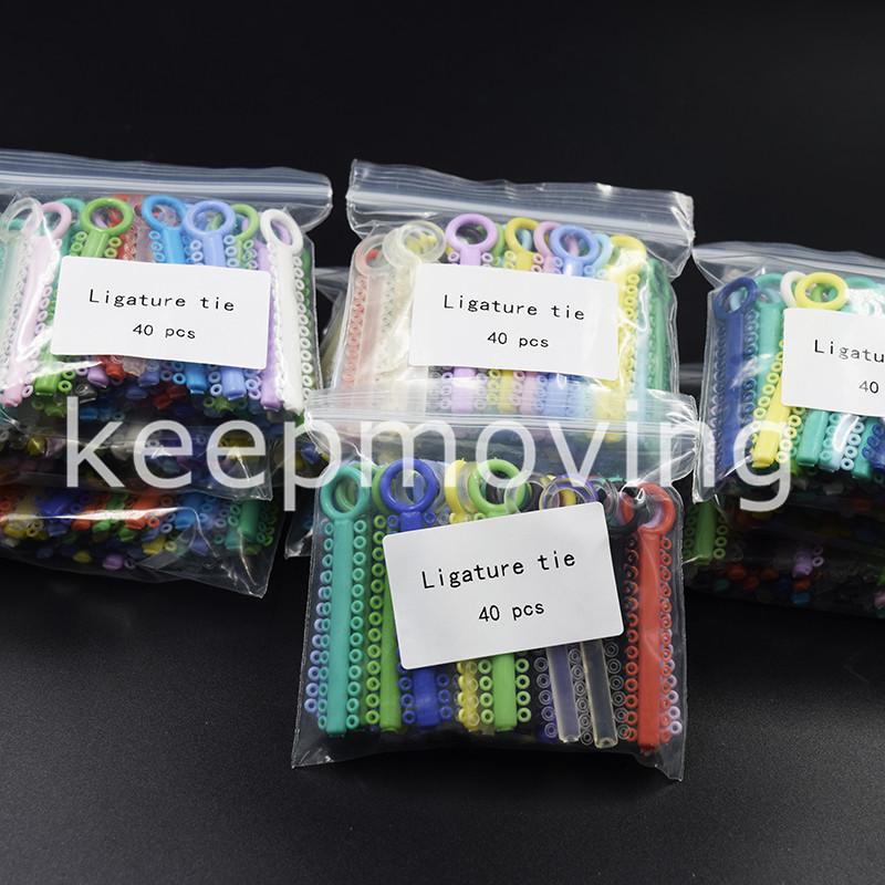 10×1040 Pcs Dental Elastic Orthodontic Ligature Ties Elastomeric Bands Mix-color