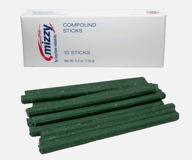 Dental Impression Green Compound Sticks by Keystone Mizzy 15 Sticks (4.5 oz)