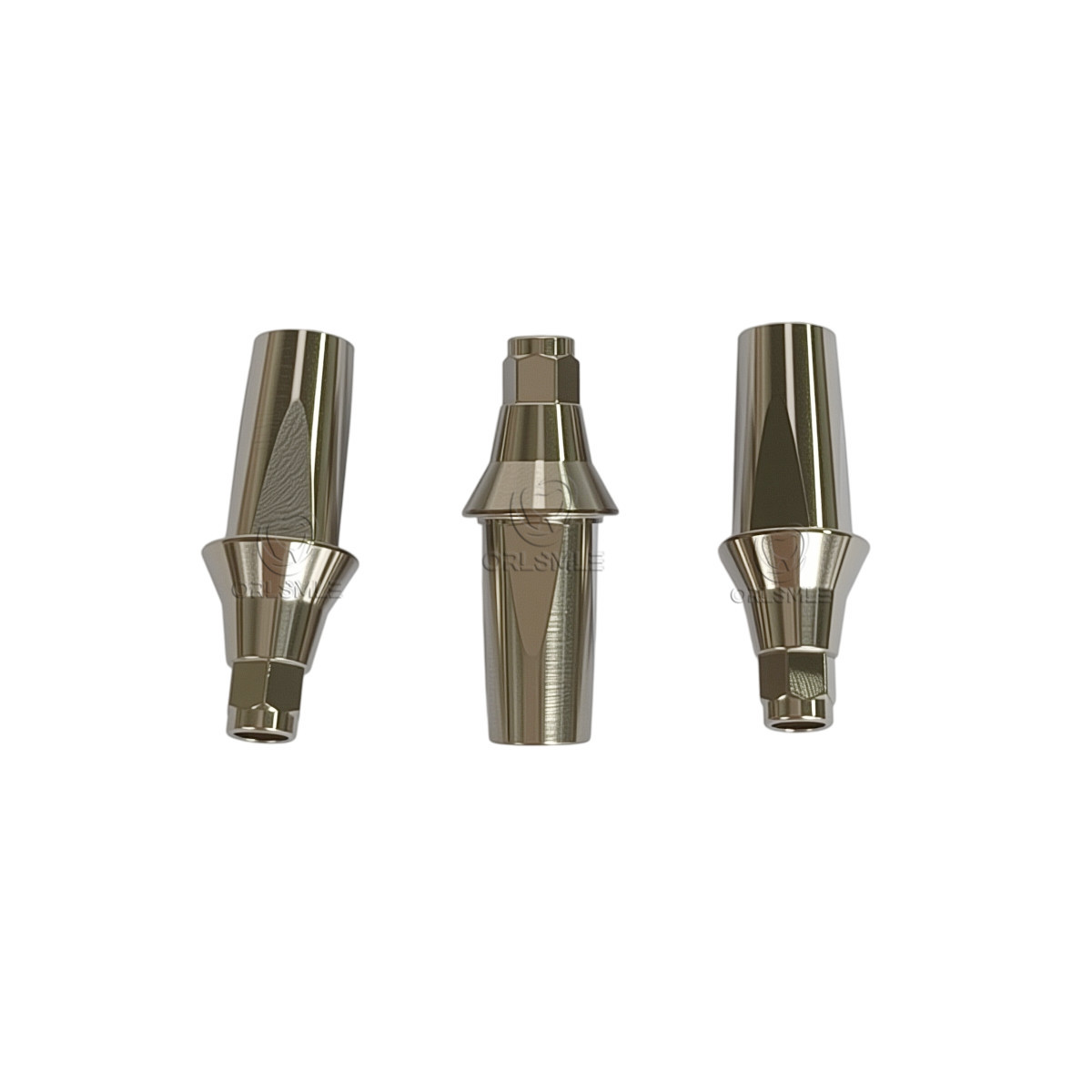 Titanium straight abutment compatible with ICX platform D5.0 with screw