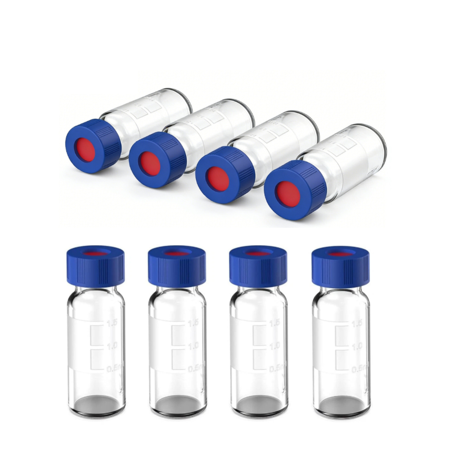1000/2000/3000/4000PCS 2mL Autosampler Vials HPLC Vials, 9-425 Clear/Amber Vials
