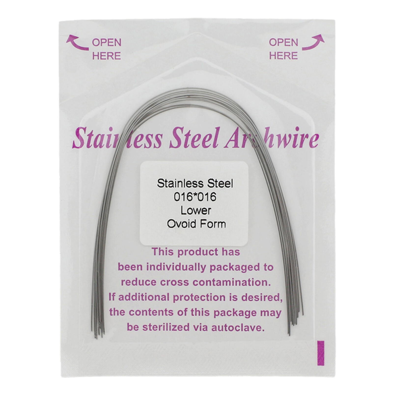 Orthodontic Arch Wire NiTi Stainless Steel Archwires Round Rectangular Natural